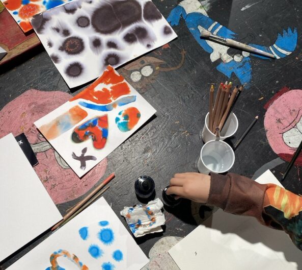 Enfants en atelier à L’Imagerie